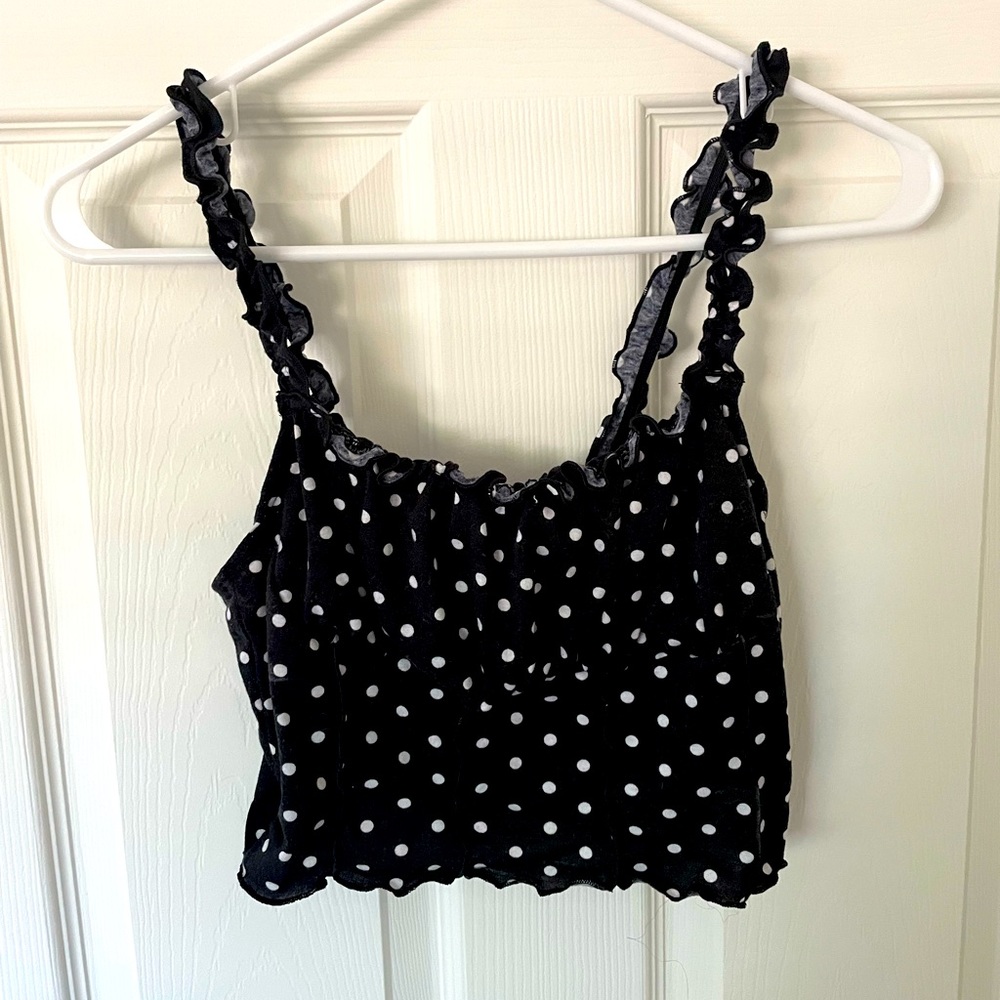 Polka-dot Crop Top